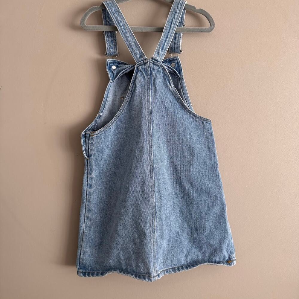 Disney Stitch and Angel Denim Jean Overall Dress Girl's 4/5 Year Y2K Style - Picture 2 of 7